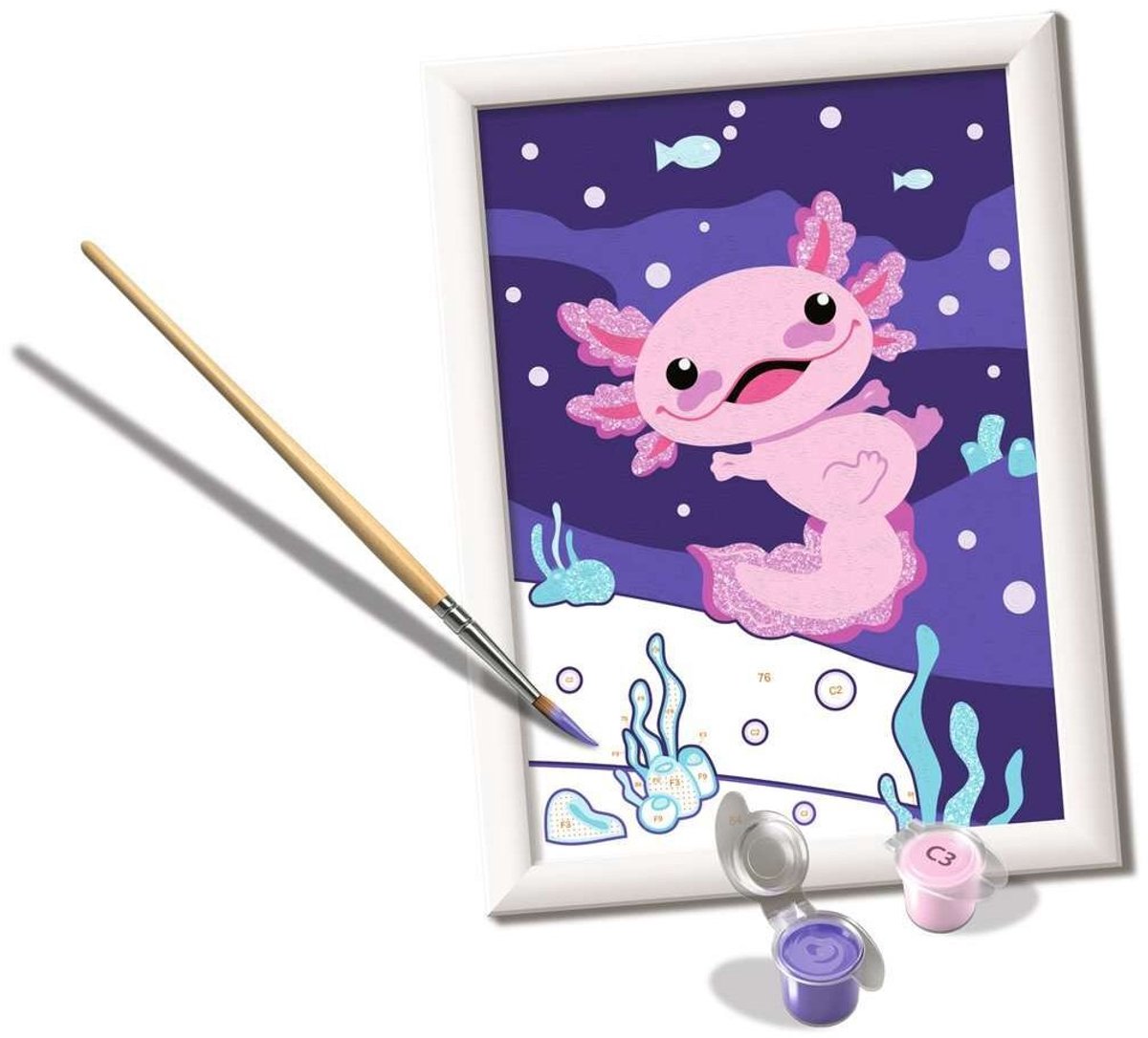 Ravensburger - CreArt - Axolotl - Schilderen op Nummer voor Kinderen — afbeelding 7