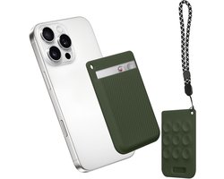 Étui enregistreur vocal kwmobile compatible avec PLAUD Note AI Étui enregistreur vocal - Housse dictaphone - Étui enregistreur vocal en Siliconen - En vert foncé