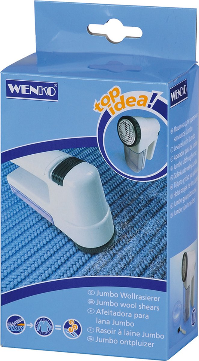 WENKO Wolontpluizer Jumbo - Pluizenverwijderaar - Kledingontpluizer - Ontpiller