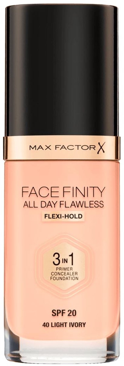 Max Factor - All Day Flawless Facefinity 3 in 1 - Long lasting make-up 30 ml 33 Crystal Beige -