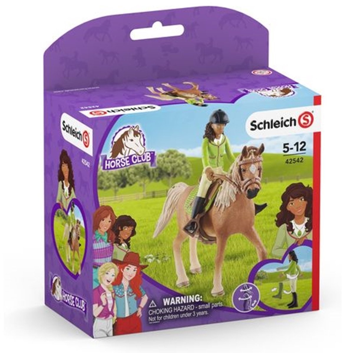 schleich HORSE CLUB - Speelfigurenset - Sarah & Mystery - Kinderspeelgoed voor Jongens en Meisjes - 5 tot 12 jaar - 42542 — afbeelding 4