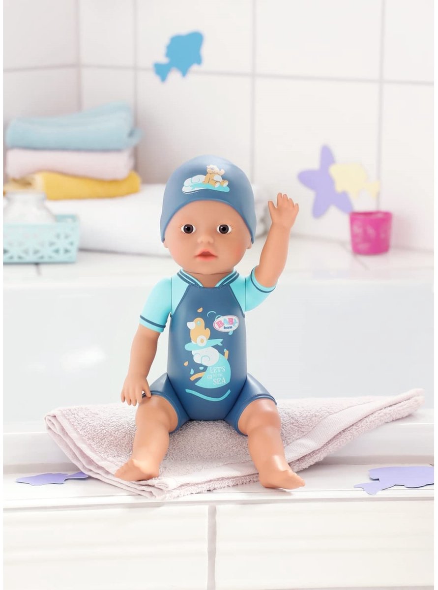 BABY born My First Swim Jongen - Babypop 30 cm — afbeelding 2