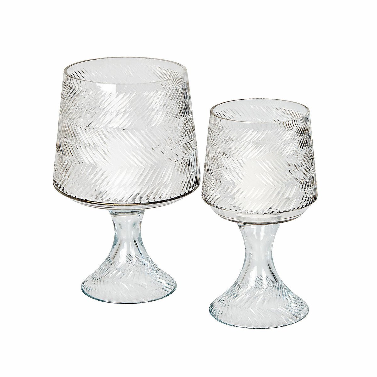 Loberon Windlicht set van 2 Lynettes helder