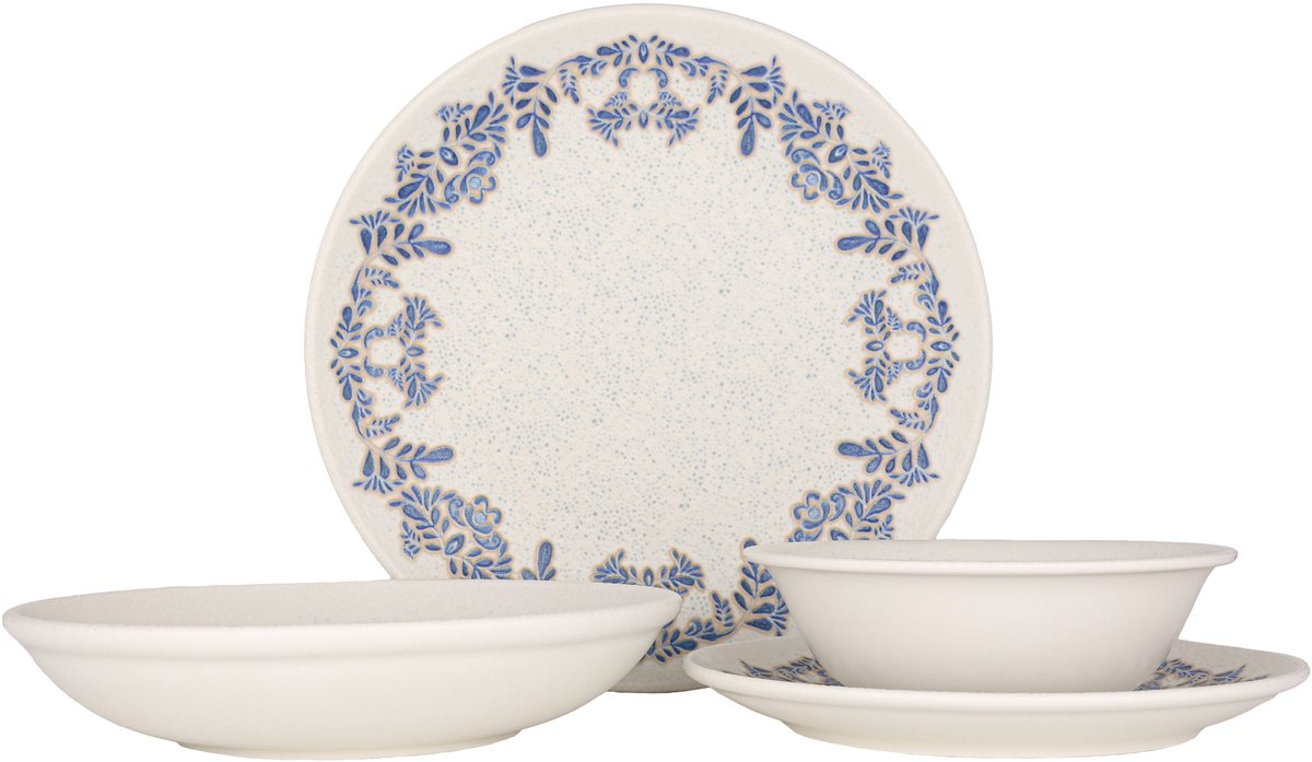 Rinart Serviesset (Medium) - Valeria - 24 delig - 6 persoons - Porselein