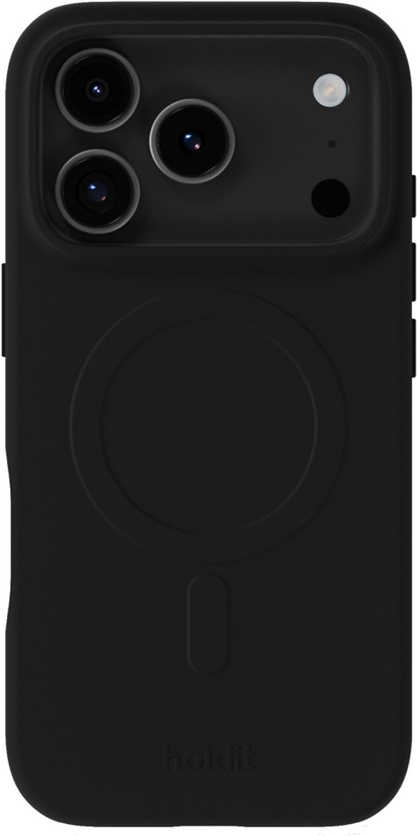 Holdit Soft geschikt voor MagSafe Case geschikt voor iPhone 17 Pro - Zwart