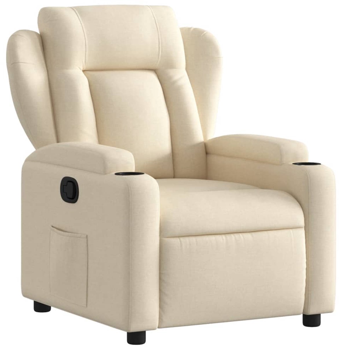 vidaXL Relaxfauteuil - Crème - Stof