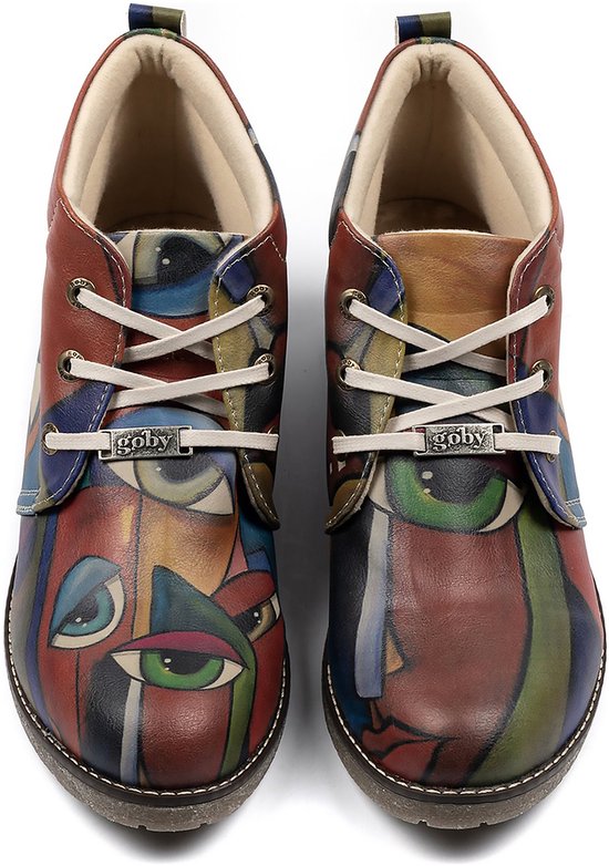 GOBY - Behind your Eyes - Bottine - Bottes femmes - Bottes femme - Bottes femme - Bottine - Fait main - Taille 38