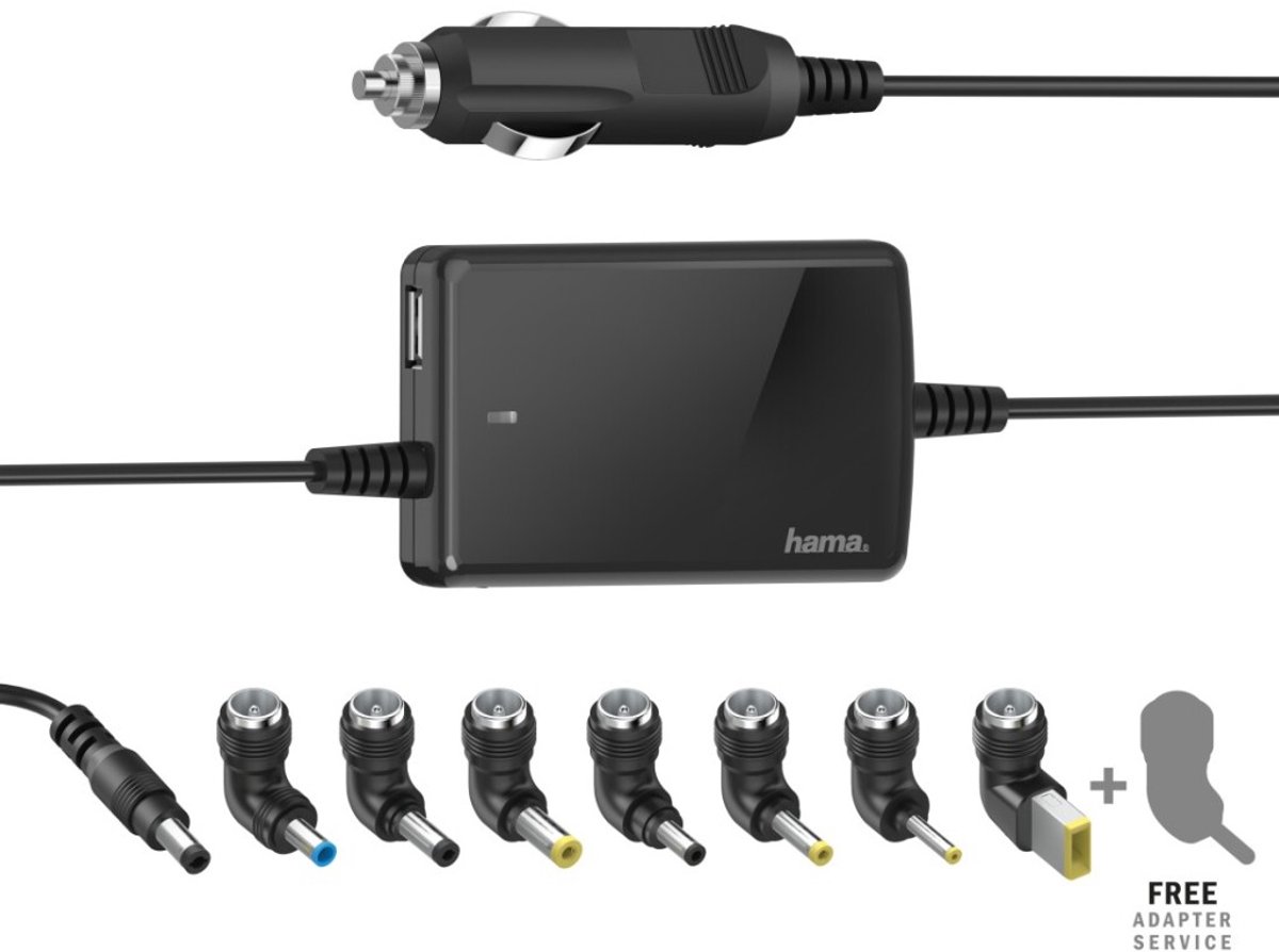 Hama Universele auto-notebook-netadapter "Slim & Light", 15-19V/70W