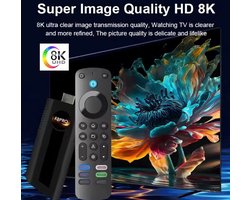 Streaming Box Android TV 4K UHD | F8PRO | Google TV HDMI Stick | 16GB | 2GB RAM | Chromecast Ingebouwd | Google Stemassistent Compatibel | Dolby Atmos | Stickformaat | Zwart