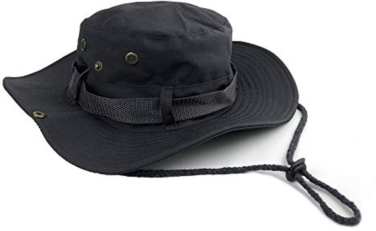 Fisherman Hat met Brede Rand en UV-bescherming - Winddichte Zonnehoed voor Outdoor Activiteiten