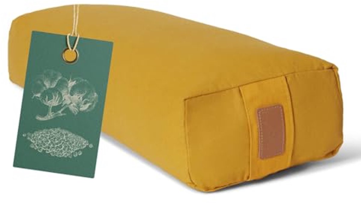 Yoga bolster en meditatiekussen - Bio-organische boekweit vulling - 67 cm