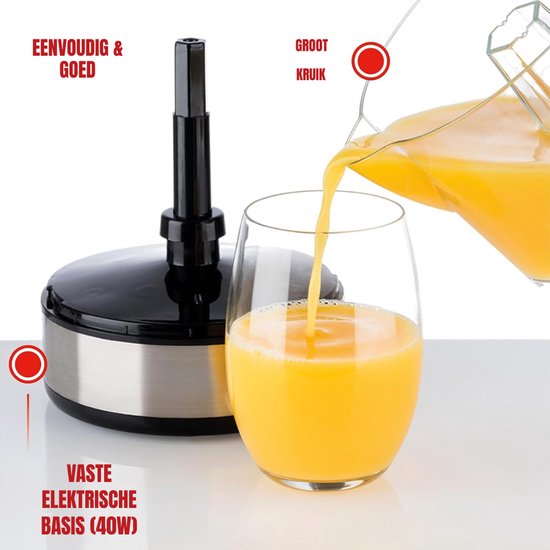 MMP®Citruspers electrisch - Citruspers - Sinaasappelpers - Zwart - ‎20cm x 14cm x 21cm van MMP® — afbeelding 4