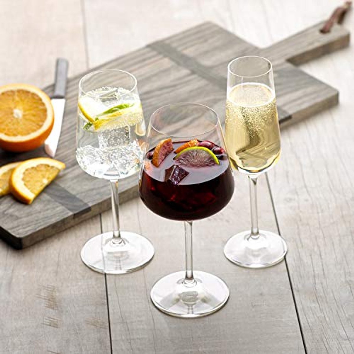 Ovid Kristalglas Set voor Water, Wijn en Champagne - Tijdloos Design