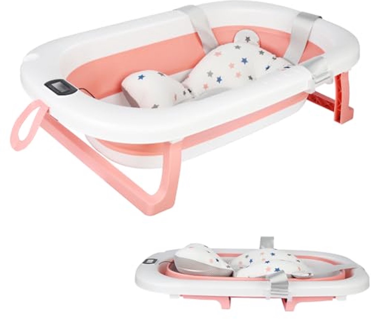 Opvouwbare babybadkuip met thermometer - Comfortabel en praktisch voor baby's en peuters