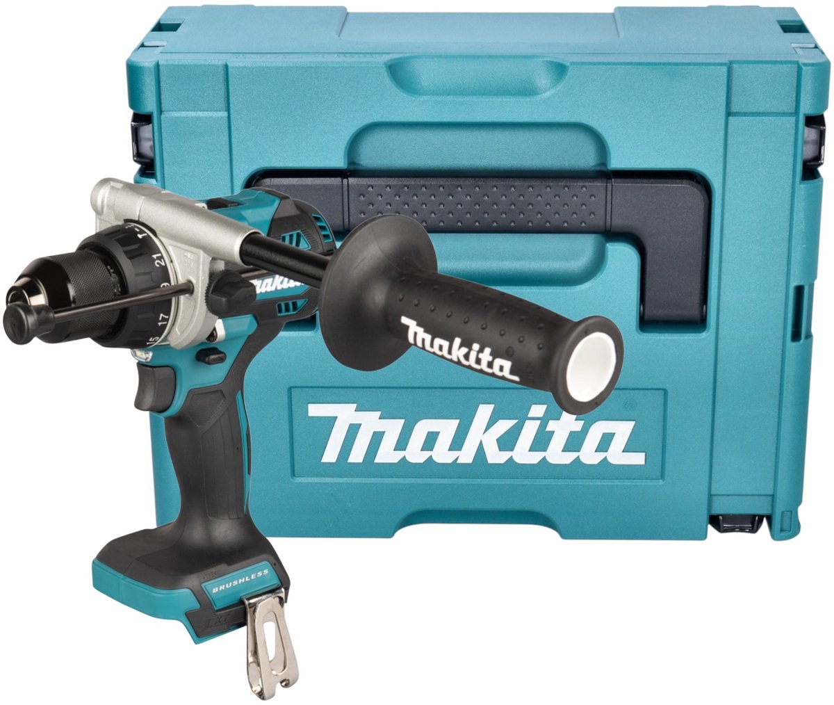 Makita DHP 492 ZJ accu-klopboormachine 18 V 141 Nm borstelloos + Makpac - zonder accu, zonder oplader