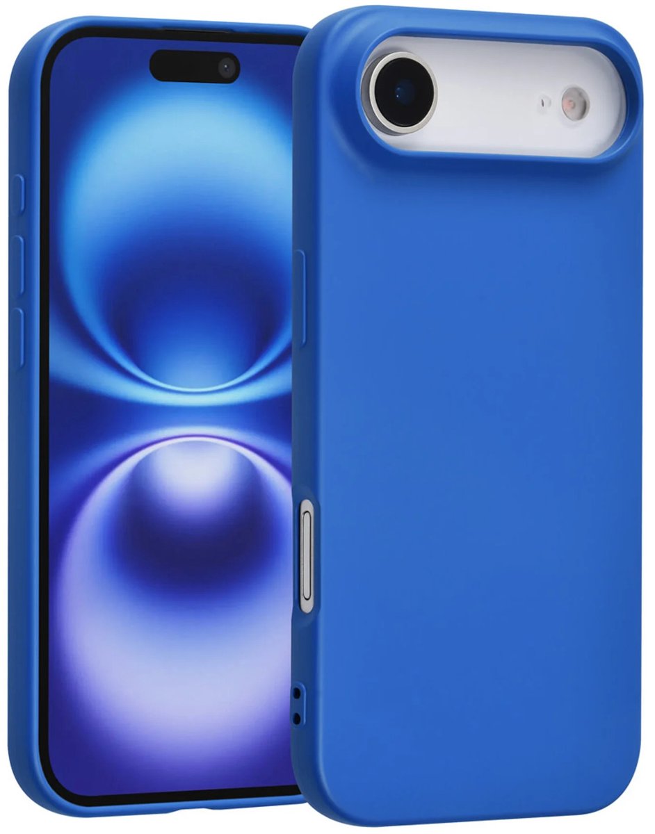 Shockproof Backcover - Liquid Silicone Soft Hoesje - Geschikt voor: iPhone Air - Diepblauw