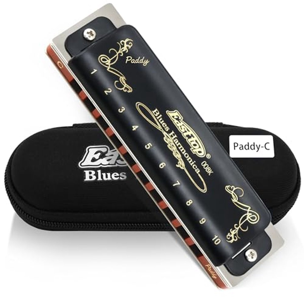 Diatonische Blues mondharmonica 10 gaten, sleutel C voor volwassenen en studenten