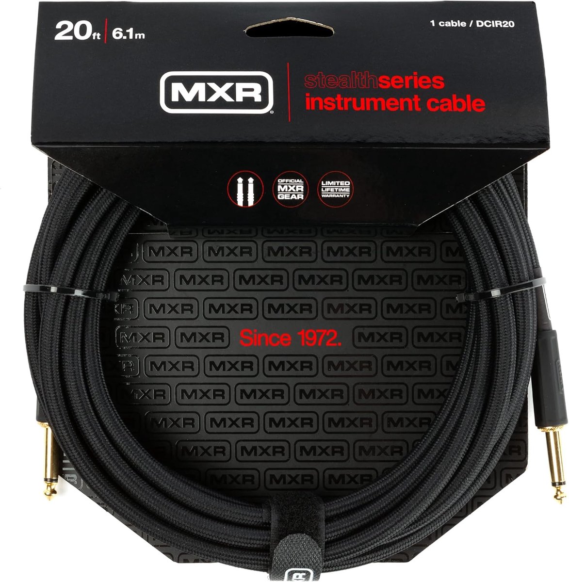 MXR DCIR20 Stealth Series Silent Plug instrumentkabel 6m
