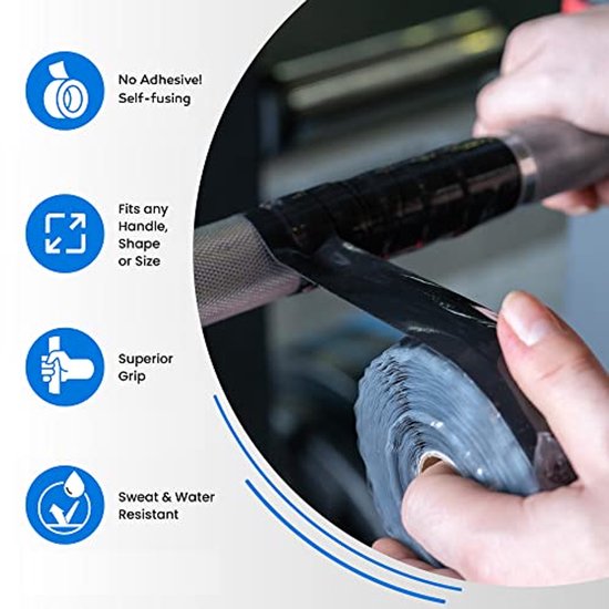 Silicone Grip Tape en Rubber Wrap voor Fitness Apparaten