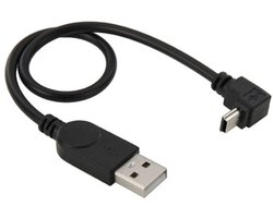 OneOne 0,28m Mini USB kabel. Haakse laadkabel naar beneden. USB naar Mini USB oplaadkabel snoer past op Garmin DASH CAM 10, 20, 30, 35, VIRB Ultra 30, VIRB X, VIRB XE, VIRB Elite, VIRB, Nuvifone G60, Quest, Quest 2