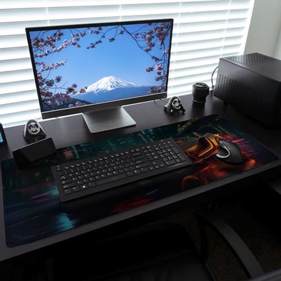 Grote Auto Muismat XXL 900x400 - Gaming Bureau Accessoires - Muismat voor Desk op 90x40 — afbeelding 2