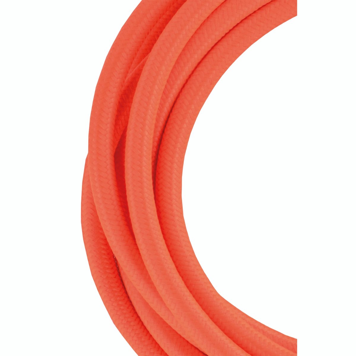 Textiel snoer 2C Oranje 3 meter