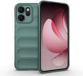 Oppo Reno14 F - Coque Oppo Reno14 FS - MobyDefend TPU Gripcase - Vert - Coque pour téléphone portable - Coque compatible avec : Oppo Reno14 F et Oppo Reno14 FS