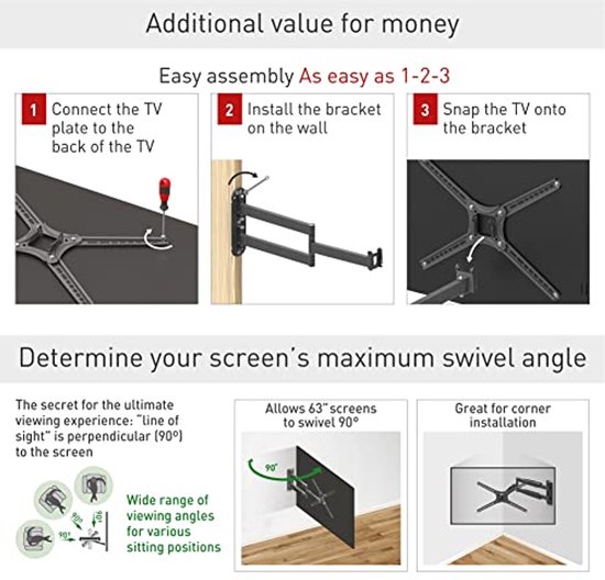 Perlegear TV Standfuss TV Ständer Schwenkbar für 32-65 Zoll Flach