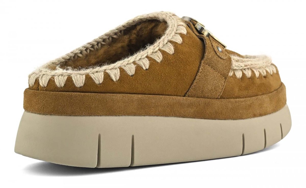 Elegante Schoenen Mou Bounce Welt Clog Van Suede - Fashion Wear - Vrouwen