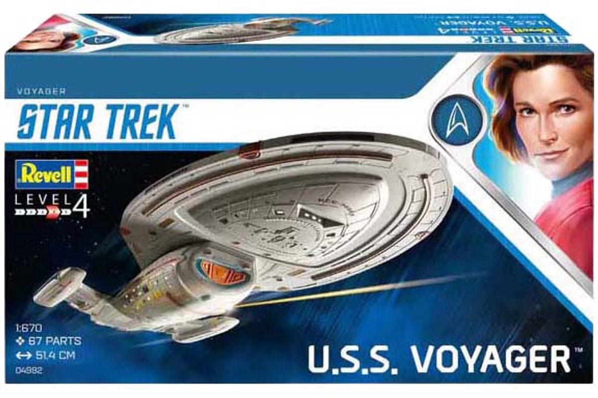 Revell Modelbouwpakket Ruimtevaart - 04992 U.S.S. Voyager - Star Trek Plastic - 1:670 - Modelbouw — afbeelding 7