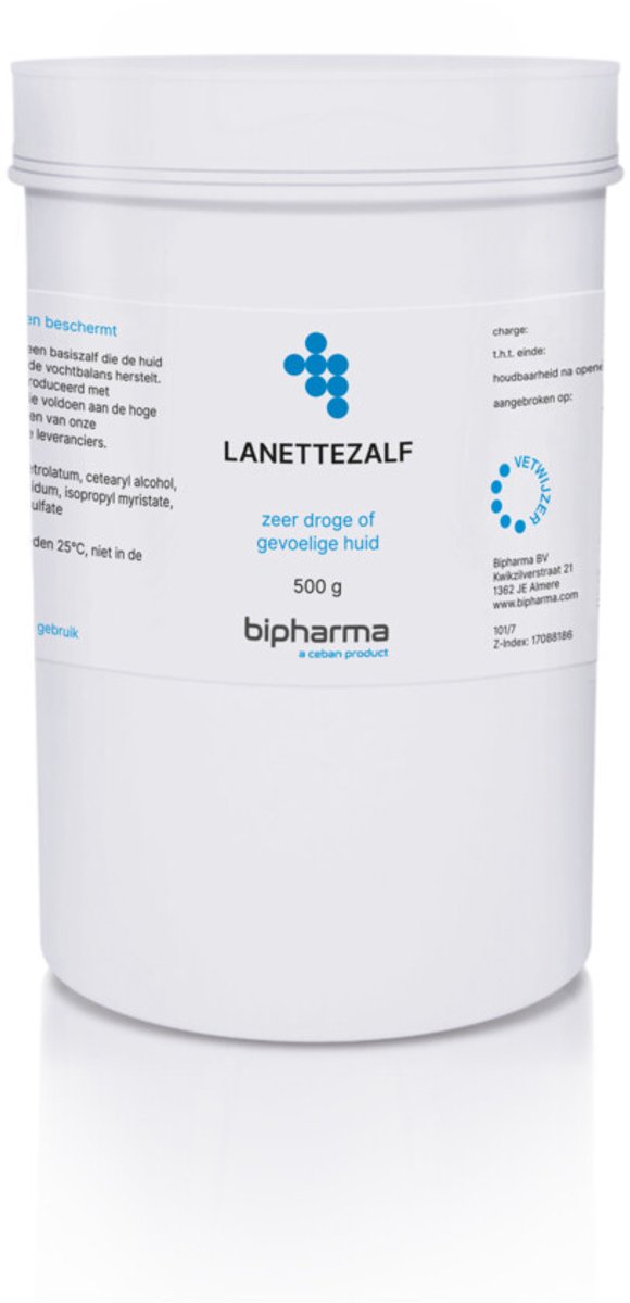 Bipharma Lanettezalf - 2 x 500 gr - Voordeelverpakking