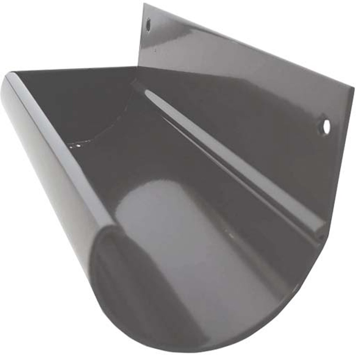 Renoplast® R50 aluminium gootbodems gooteinden links + rechts | grijs | Dakgoten Regengoot Dakafvoer Randprofielen van plaatstaal | Tuinhuisje Carport Terras Balkon plug-in kanaal | goot voor dak