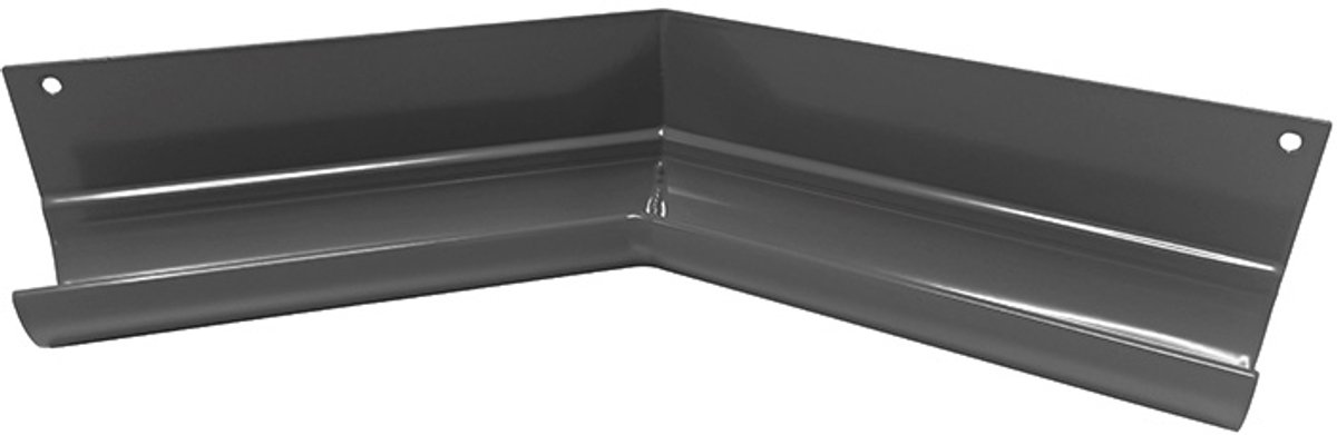 Renoplast® R50 aluminium goothoek | Binnenhoek 135° Grafiet | Dakgoten Regengoot Dakafvoer Randprofielen van plaatstaal | Tuinhuisje Carport Terras Balkon plug-in kanaal | goot voor dak