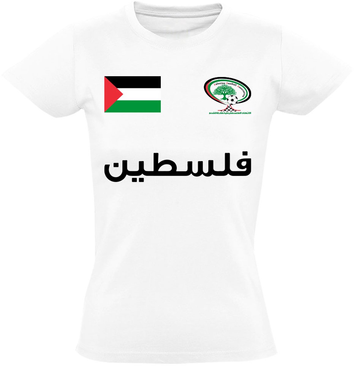 Palestina football Dames T-shirt - Voetbal - palestijnse vlag - leuk - shirt