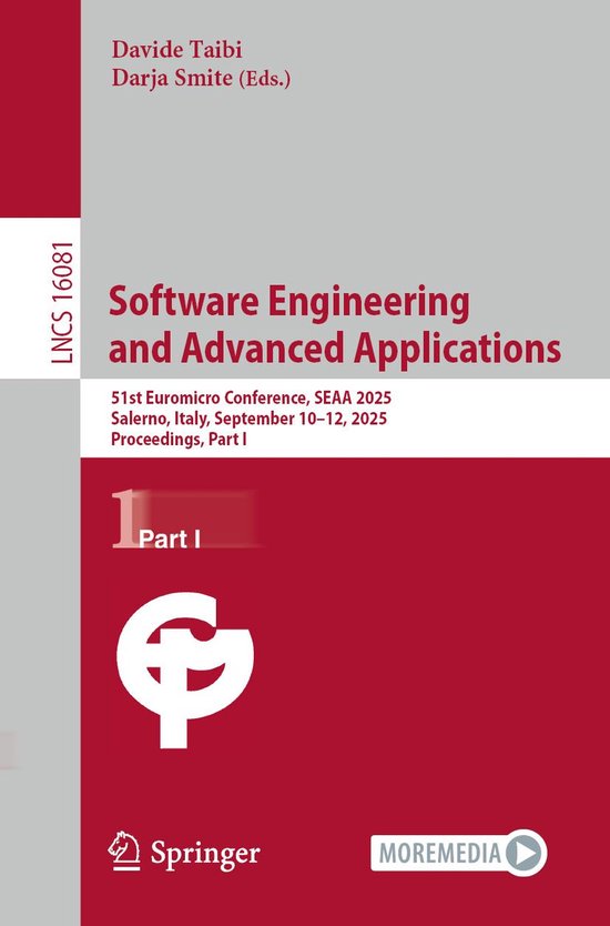 Springer Nature Proceedings Computer Science 1 - Software En ... - cover
