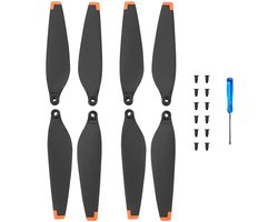 Geschikt voor dji MINI 3-blads drone propeller vleugel vleugel vervangende bladen accessoires, oranje rand 2 paar