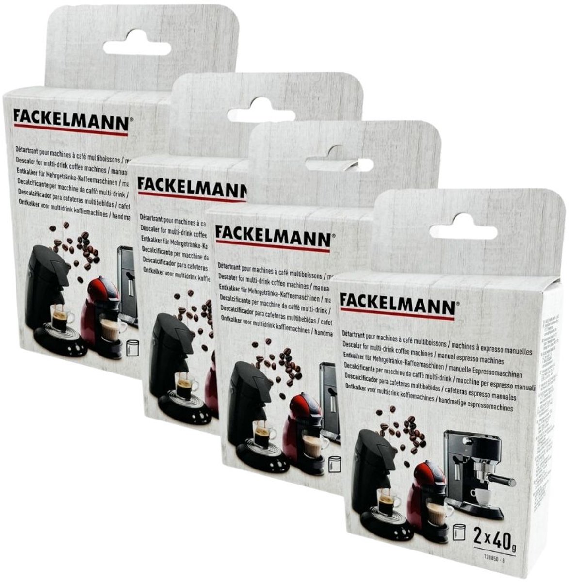 Set van 4 ontkalkingszakjes voor Fackelmann koffiezetapparaten Ontbijt