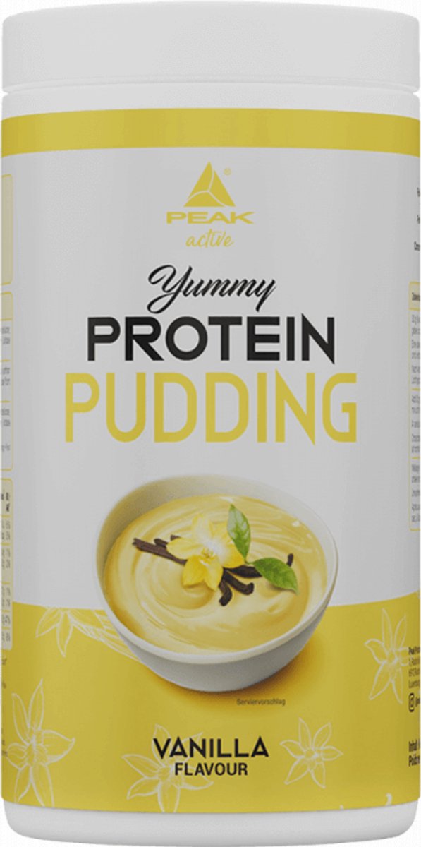 Peak Yummy Protein Pudding (450g) Vanilla - Functionele voeding - Eiwitrijke voedingsmiddelen