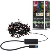 Plug & Shine LED-lichtketting Yuna RGB 7,4m IP44 3W Zwart