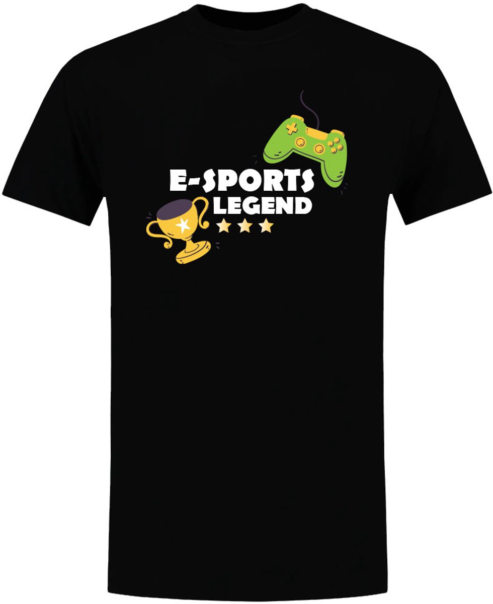 Gaming Heren T-shirt - e-sports shirt - gamer shirt met controller - leuk cadeau voor gamer