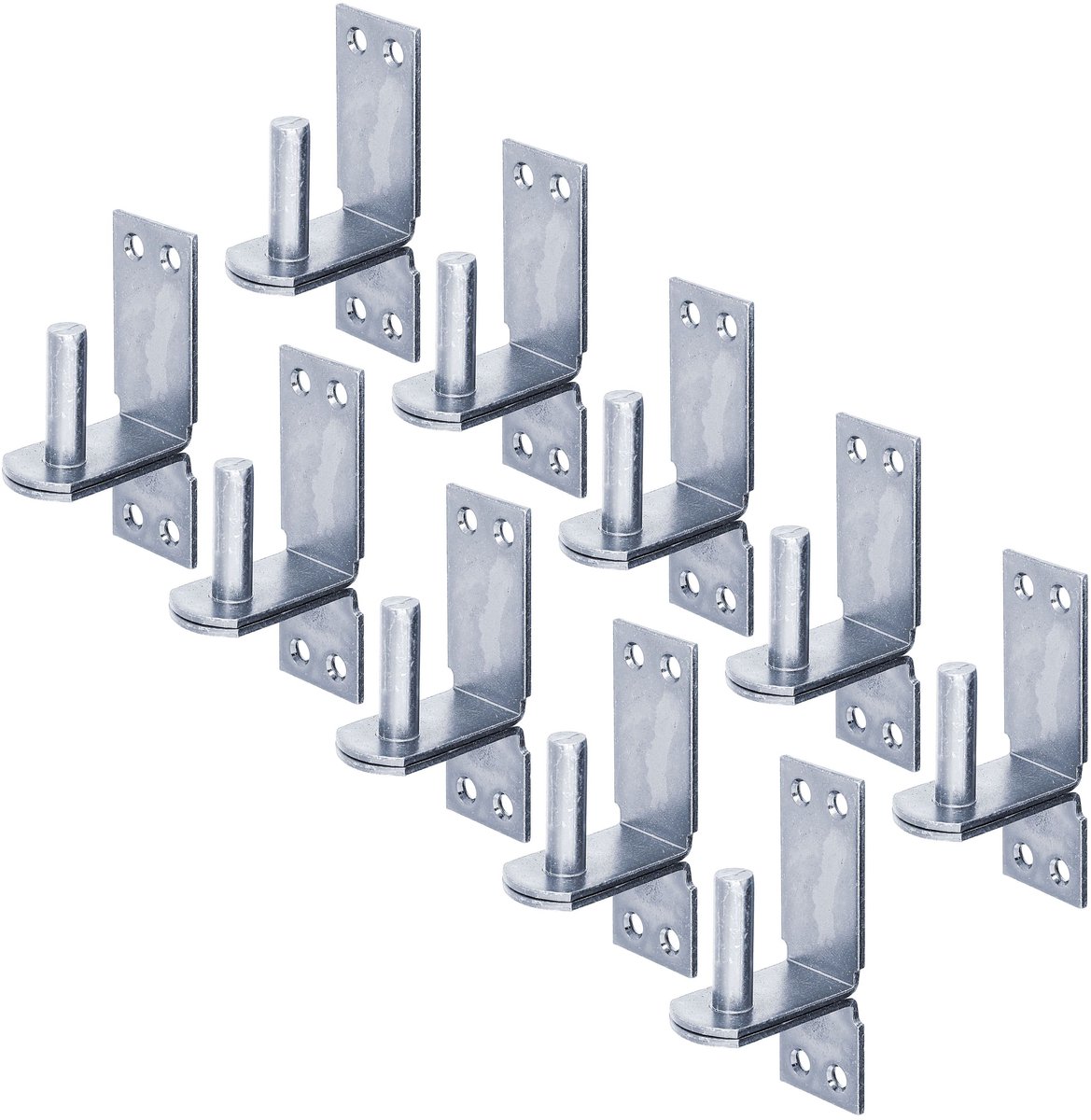 Alberts 823788 plaatduim op plaat | in de uitvoeringen met DI- of DII-haak | elektrolytisch blauw verzinkt | doornmaat Ø16 mm | plaat 113 x 40 mm | Set van 10