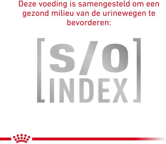 Deze voeding is samengesteld om een gezond milieu van de urinewegen te bevorderen: S/O Index.