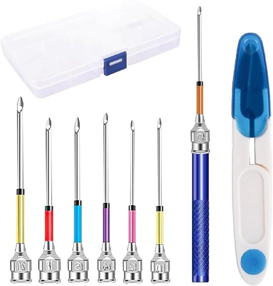 KnitPro Punch Naaldenset - Complete Kit Met 4 Maten Voor Borduurwerk En Ponsen