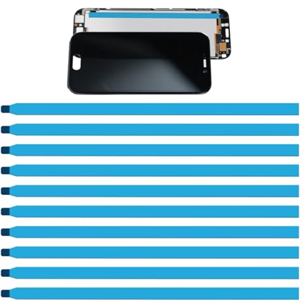 LCD-beeldscherm tape voor laptops, tablets en mobiele telefoons - 10 stuks pull tab stretch peel-band