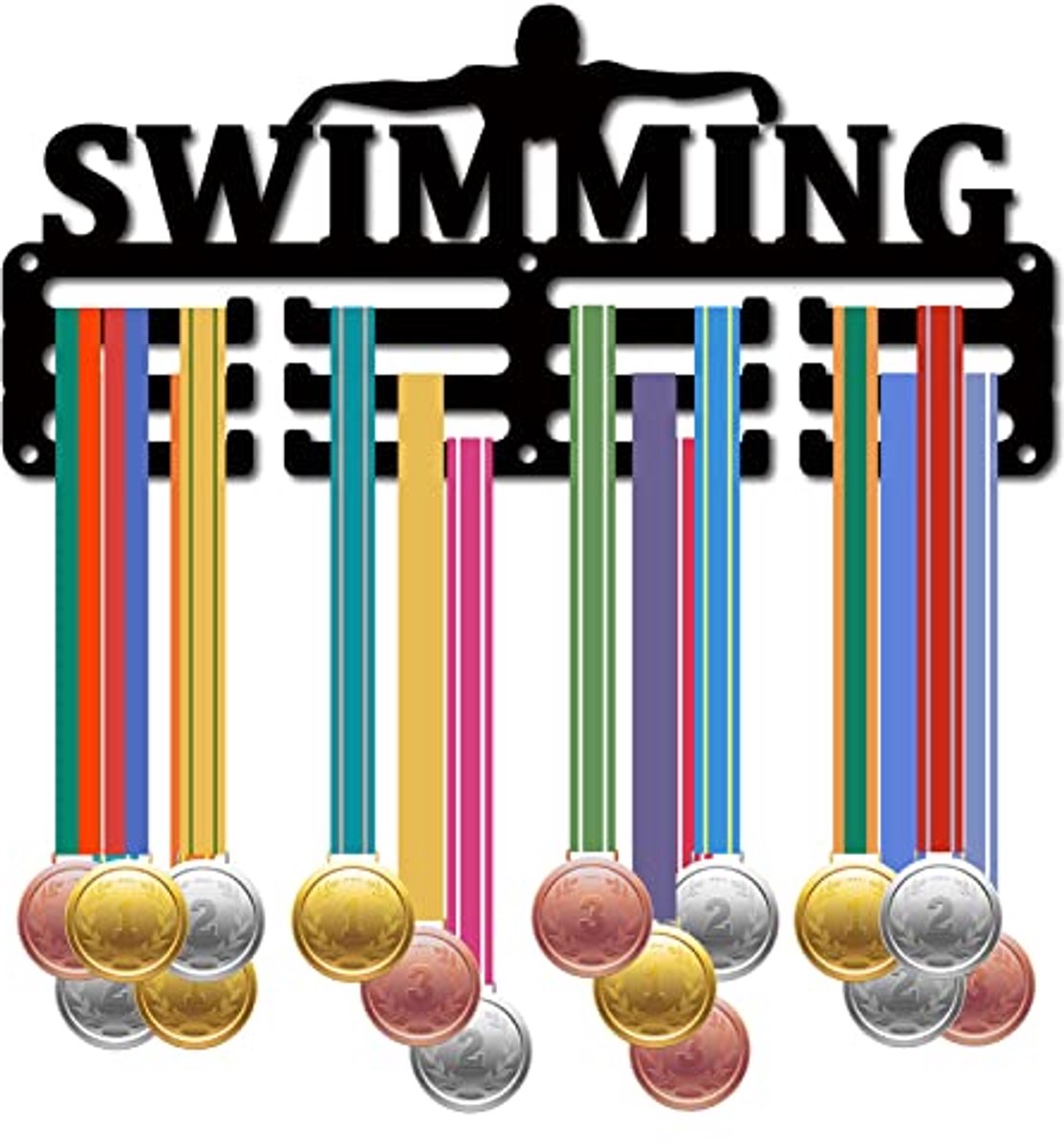 Zwemmedaille Houder - Medaille Display Rek voor Sportprijzen en Decoratie