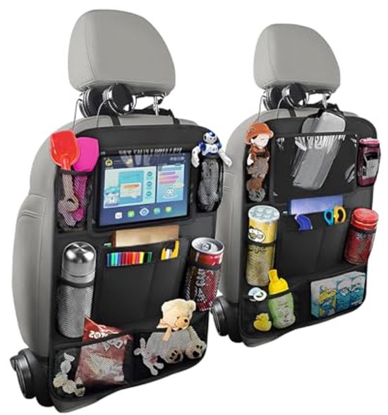 2 stuks autostoel organizer auto vilt organizer sticker auto achterban
