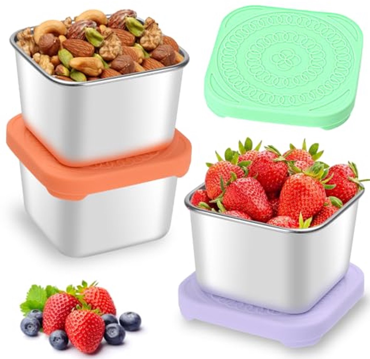 Kleine Lekvrije Voedselcontainers - Herbruikbare Snackdozen voor Ontbijt en Lunch
