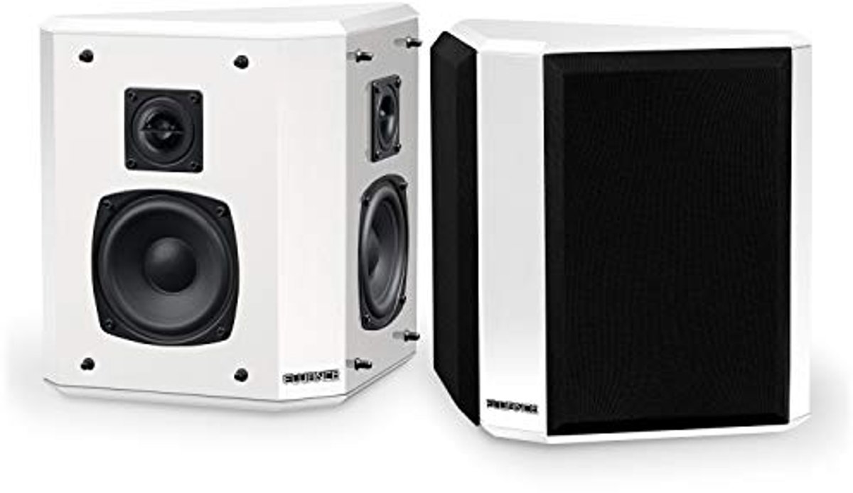 High Definition Bipolaire Surroundluidsprekers voor Thuisbioscoopsystemen - Wit/Paar