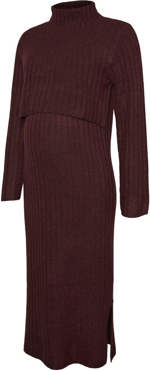 MAMALICIOUS - MLSUNIVA JUNE LS KNIT MIDI DRESS 2F NOOS - Dames - Mini jurken