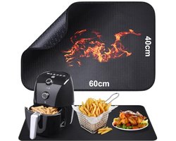 Hittebestendige Siliconen Mat voor Heteluchtfriteuse - Vuurvaste Antislip Aanrechtbeschermer 40 x 60 cm